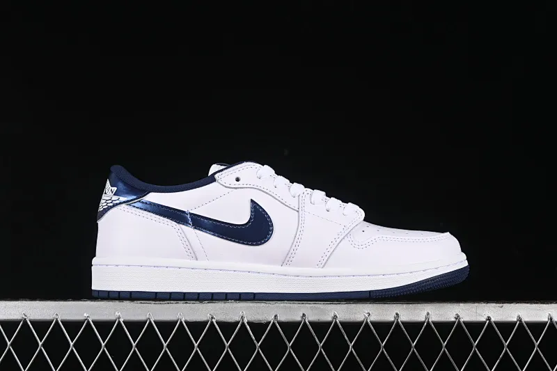 All categories Air Jordan Jordan series basketball shoes Air Jordan 1 Low G version pure original Air Jordan 1 Low "85 Metallic Blue" AJ1 Joe 1 metallic white blue FB9933-141
